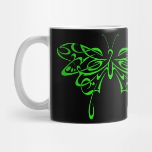 Tribal butterfly (green) Mug